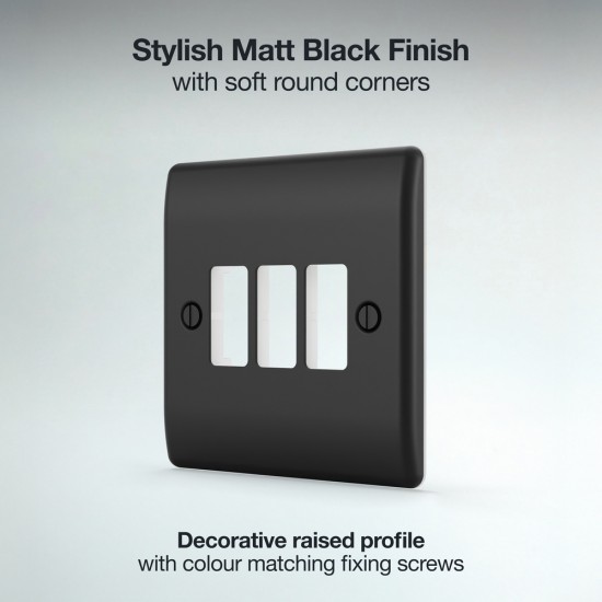 BG Grid Lite Matt Black 3G Cover